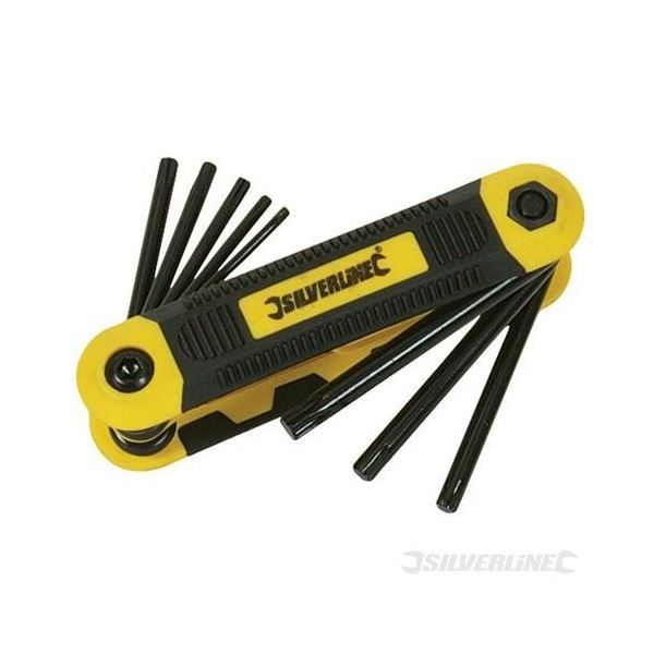 Monture de 8 clés Torx métriques Expert - T9-T4…