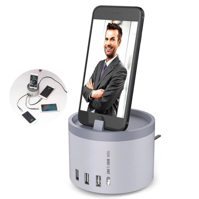 TD® Chargeur Apple Watch Iphone IWatch Airpods à induction Series 1 2 3 4 secteur iphone smartphone samsung dock rapide sans fil