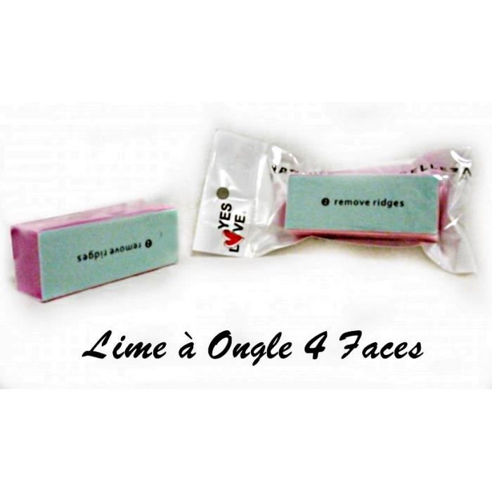 LOT 10 LIME A ONGLE CUBE 4 FACE POLISSOIR MANUCURE