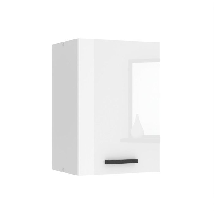 Meuble haut - BELINI - SG40 - Armoire murale - Blanc très brillant - 1 porte - 58 cm