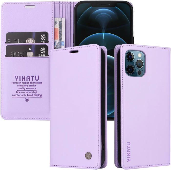 Housse De Protection à Rabat Pour IPhone 11/12/13 (Pro, Max, Mini) - Cuir Synthétique - Magnétique