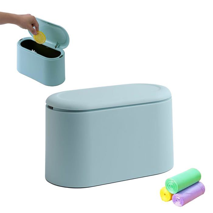 Poubelle pour plastique avec couvercle 10L tri déchets recyclage jaune Poubelle pour plastique avec couvercle 10L tri déchets recyclage jaune