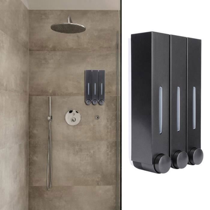 Lot De 3 Distributeurs Shampooing Douche Sans Perçage Avec 16 Étiquettes - HCYWOC