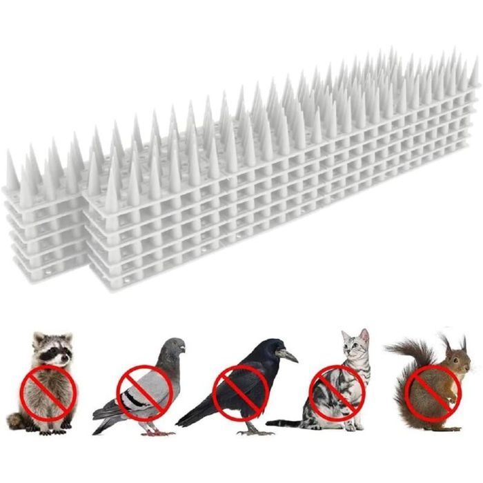Pic Anti-Pigeon En Plastique - Lot De 18 Pièces (5,4m) - Protection Balcon, Fenêtre, Toit - Repousse Oiseaux Et Chats