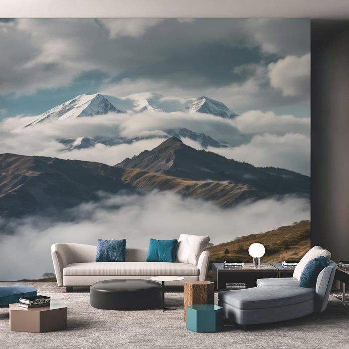 Vailla Tableau Decoration Murale Montagne 3D Deco Murale Salon Salle De Bain Chambre Cadre Décoration Chambre Triptyque Mural Bois