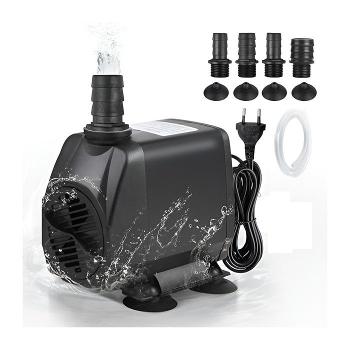 Meilleurs prix pour Pompe a Eau Submersible Reglable 3500L H 80W Ideale pour Hydroponie Fontaine Aquarium et Bassin Cable 19m