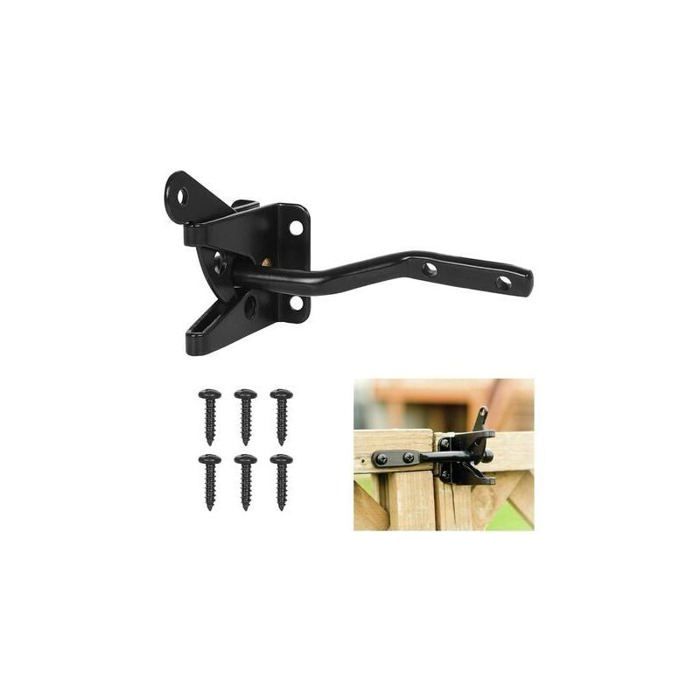 Loquet De Portail Gedotec – Pour Jardin, Porte Double, Noir Antique, En Acier