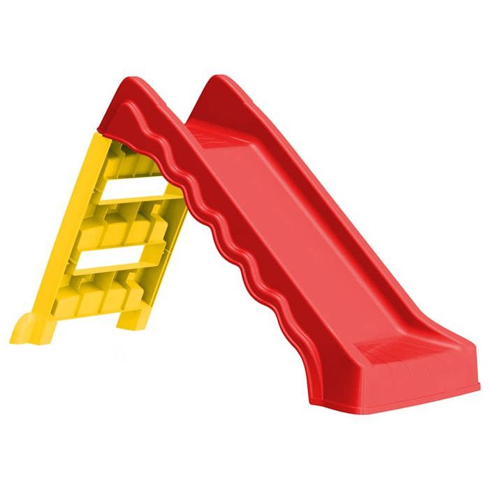 Toboggan pliable - vidaXL - Rouge et jaune - Intérieur/Extérieur - Enfant
