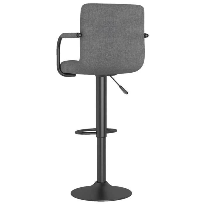 TOP 2026 Tabouret de bar - 1 PC - Pour 1 personne - Gris clair Tissu - 48x47x(90-111) cm TT140