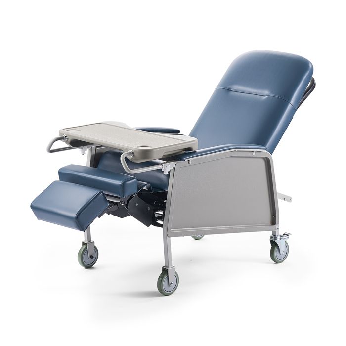 Fauteuil Inclinable Gériatrique-VEVOR-3 Positions-Fauteuil Inclinable Médical Mobile-4 Roues-Plateau Amovible