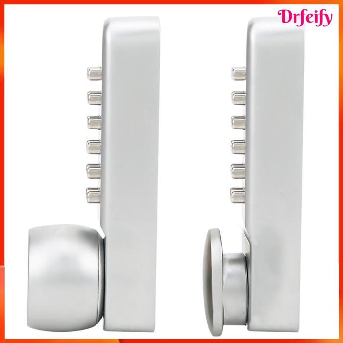 Serrure à code mécanique - AKOZON - Double face - Sans pile - 1–11 chiffres - Alliage de zinc (30–60 mm)