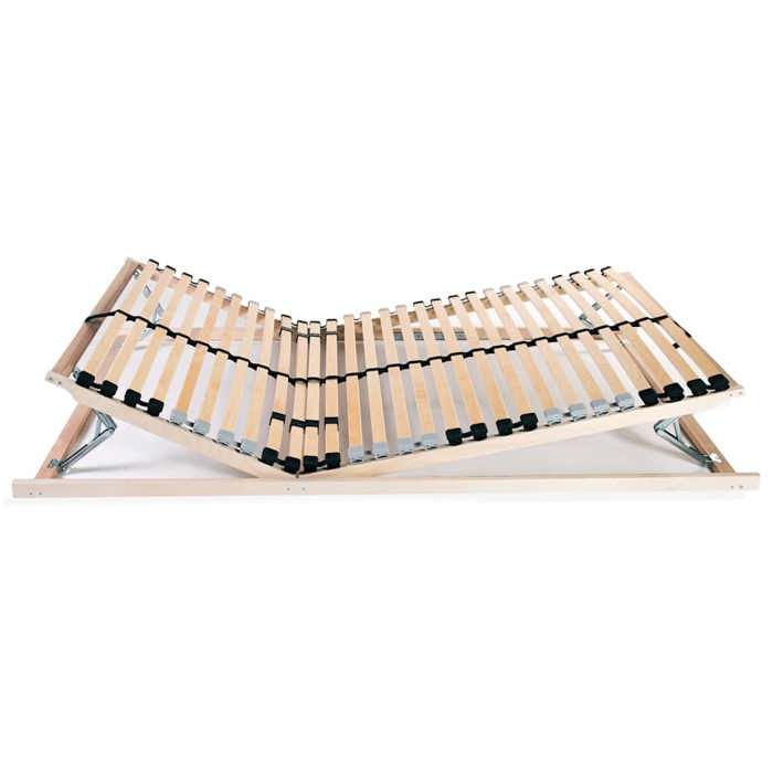 RUIG - TOP Meuble de Couchage - SHELD - Cadre à Lattes 1 places design scandinave - sans matelas - avec 28 lattes 7 zones 80x200 939