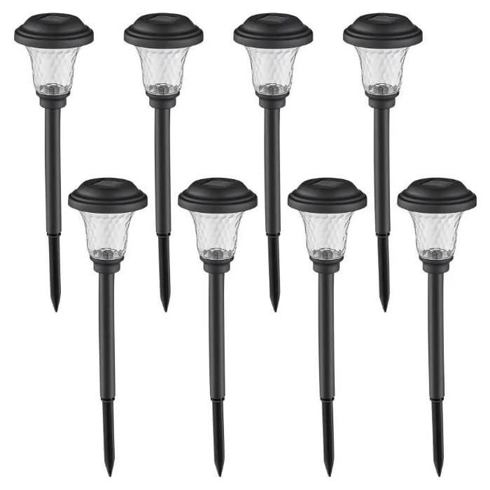 Lampe solaire extérieure LED blanc chaud multicolore étanche pour jardin pelouse chemin patio décoration