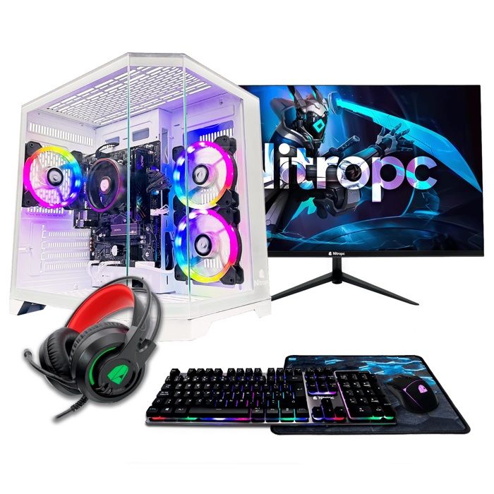 PC Gamer complet Ratpack Edition AMD Ryzen 3 AMD Vega 8 RAM 8Go SSD 480 Go Windows 11 Pro WiFi Écran 24 FullHD et accessoires Neuf - vue 6
