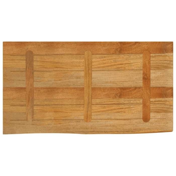 Dessus de table à bord vivant 120x60x25cm bois massif manguier_2 ans garantie_46877