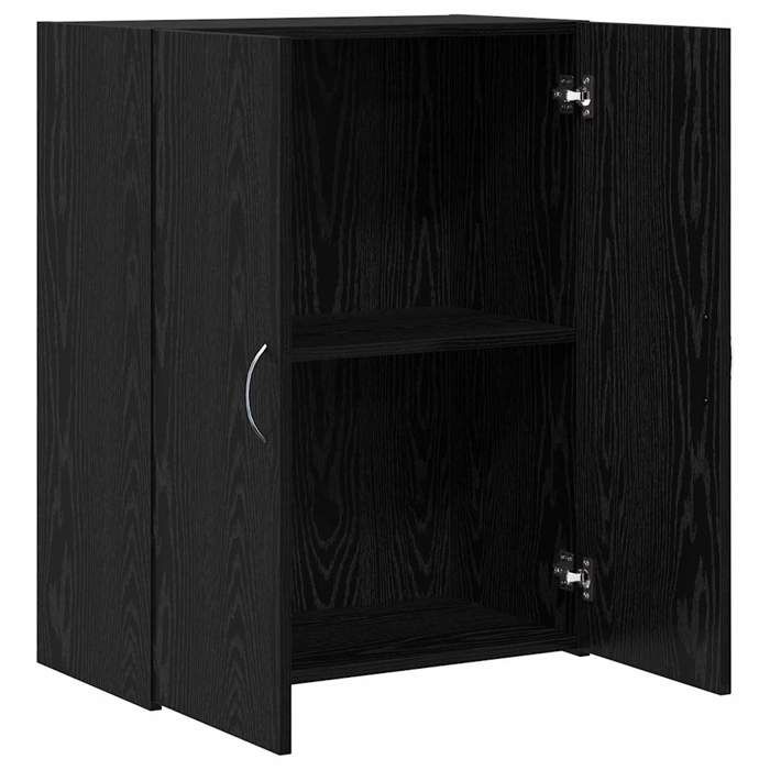 Armoire de bureau Chêne noir 60x32x77.5 cm Bois dingénierie_2 ans garantie_71569