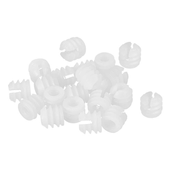map Meubles Élastique Insert Écrous 11mmx10.5mm 24pcs Nylon Expansion Écrou pour Charnière Autotaraudant Vis Meubles Connexion