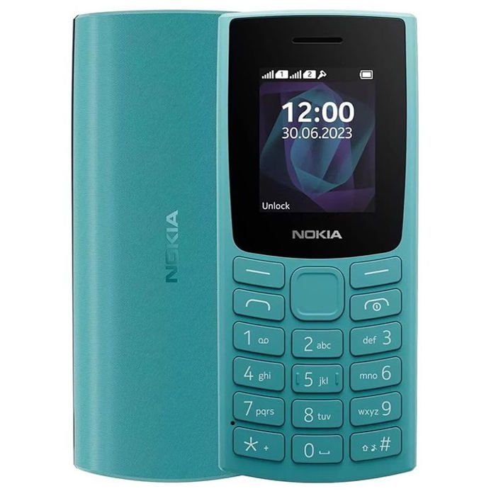Téléphone à touches océan Nokia Nokia 105 Écran 18 IPS Résolution QQVGA IP52