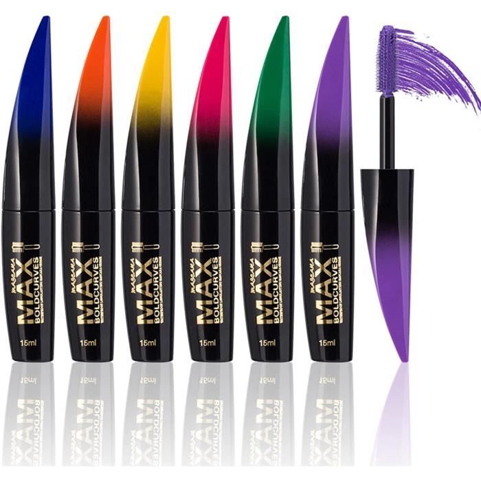 Mascaras Mascara Coloré Mknzome 6 Couleurs Longue Tenue Fibre Soie 4d Maquillage Femme Yeux
