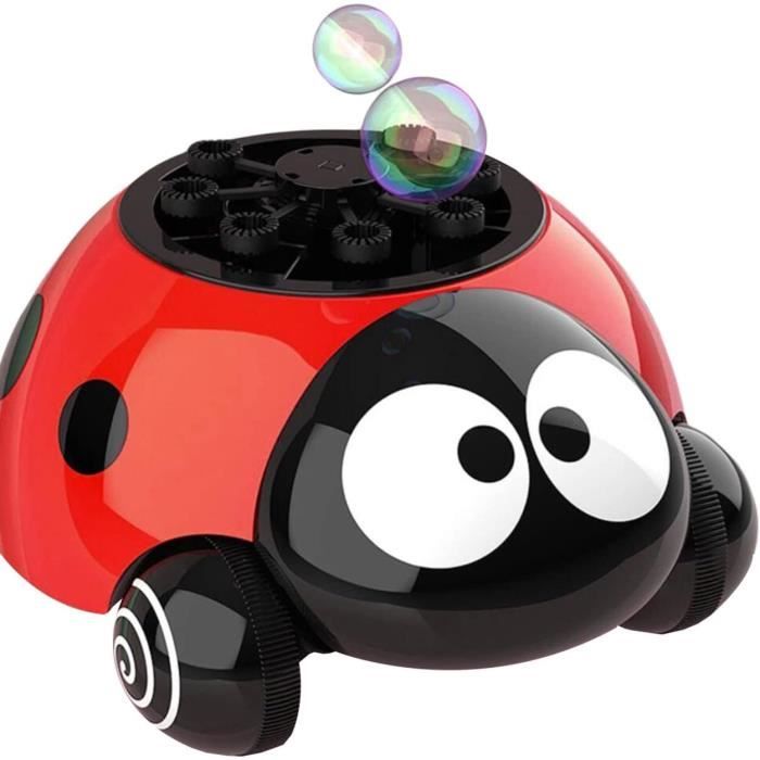 Joellfuner Machine à Bulles Géante Automatique – Souffleuse à Bulles Pour Enfants Avec 20 Recharges, Lumière & Musique, Idéale Anniversaire, Mariage, Noël (Rouge)