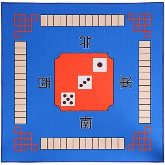 Tapis De Mahjong Antidérapant 80x80 Cm - En Terre De Diatomée, Absorbe L'humidité, Pour Jeux De Cartes, Poker