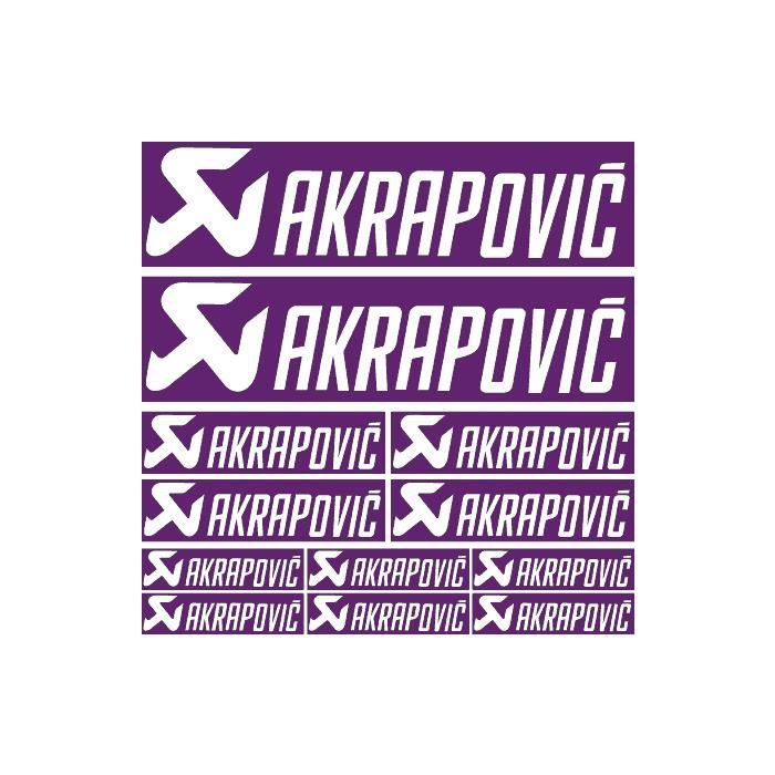 Planche autocollants AKRAPOVIC
