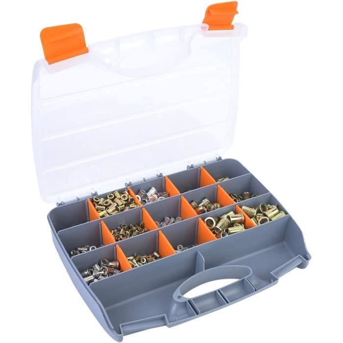 Assortiment De 130 écrous Unis En Zinc - Pour Bricolage Et Réparations Diverses