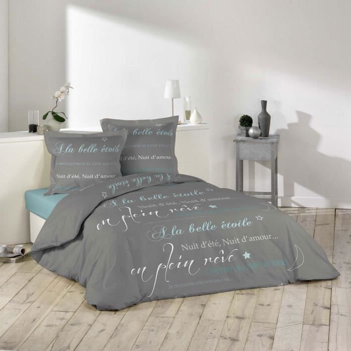 Housse de couette - 240 x 260 cm   taies - Belle étoile - Cdiscount Maison