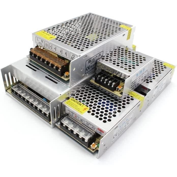 Alimentatore Universale 12V 3A/5A/8A AC/DC - Trasformatore Per LED, Camere, Console - Spina UE