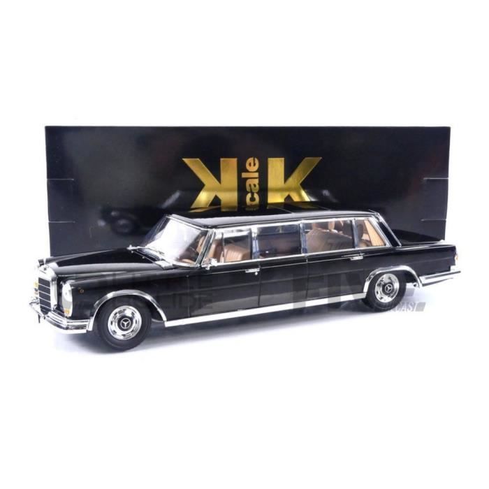 Voiture Miniature de Collection KK SCALE MODELS 1/18 MERCEDES-BENZ 600  LWB W100 Pullman 1964 Red