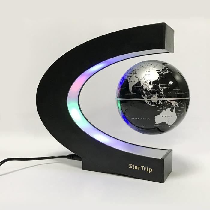 Creatif Globe Terrestre Lumineux Flottant Magnetique Levitat