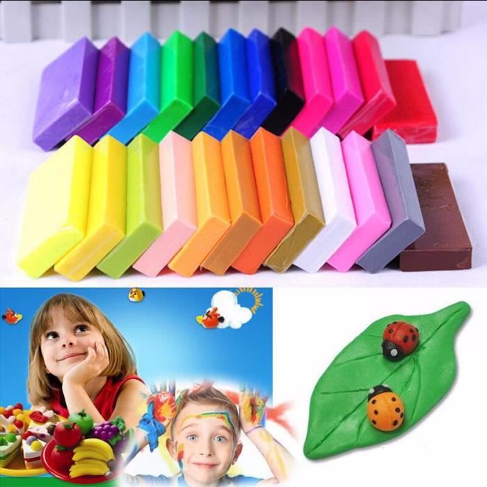 Kit DIY 32 Couleurs Pâte Fimo Argile Poterie Modelage +5 Jouet Outils -  Cdiscount Beaux-Arts et Loisirs créatifs