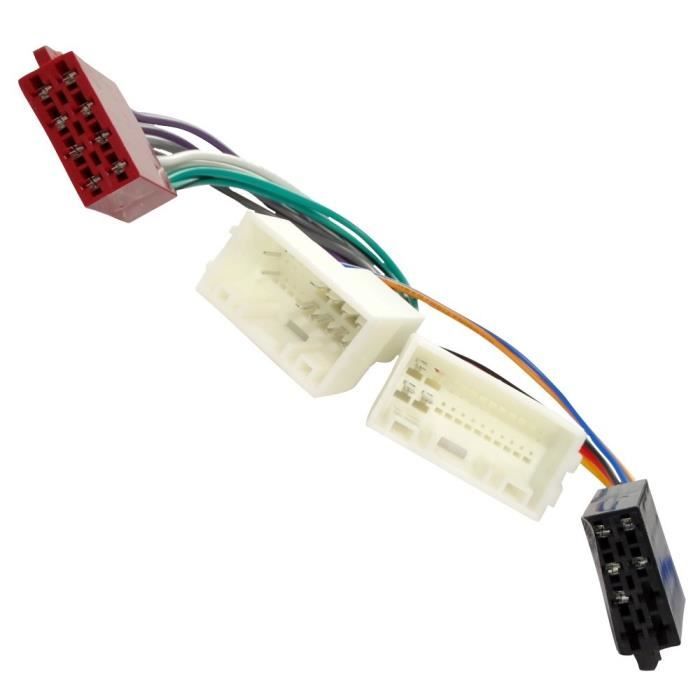Adaptateur Faisceau ISO AERZETIX C40114 - Connexion Autoradio Origine Vers Fiches Standard