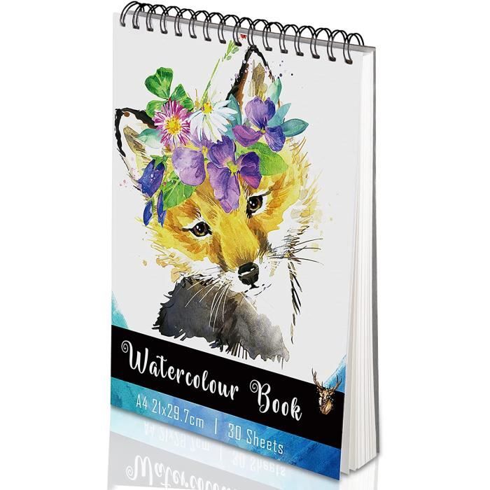 Papier Aquarelle Cahier De Dessin Carnet De Dessin Avec 30 Feuilles Carnet Spirale Cahier Spirale Carnet Aquarelle Pour 62 Cdiscount Beaux Arts Et Loisirs Creatifs