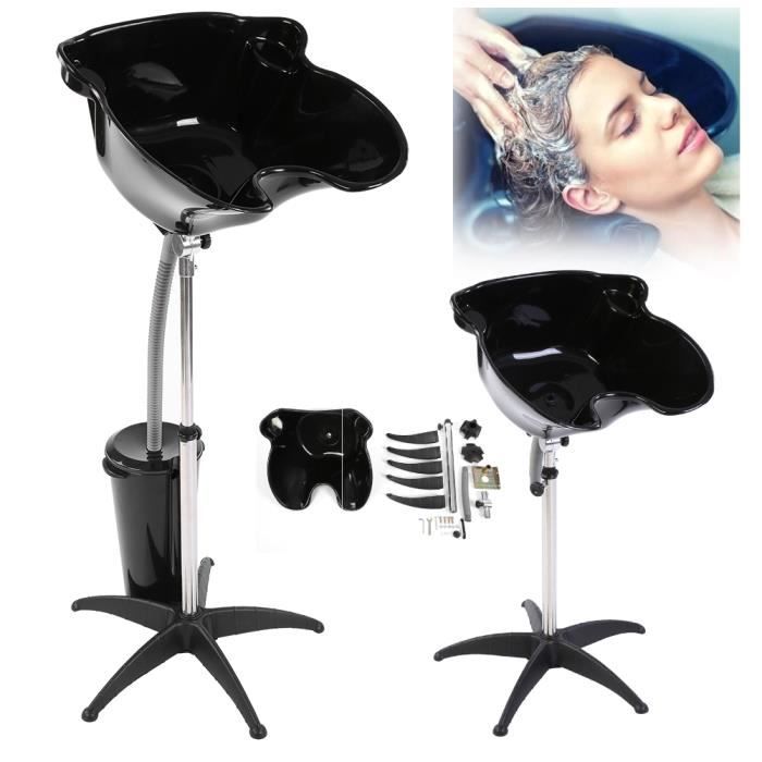 Bac A Shampoing Lave Tete Coiffure Salons De Beaute Bac De Levage Portable Lave Tete Basculant De Coiffure Noir Cya Cdiscount Au Quotidien