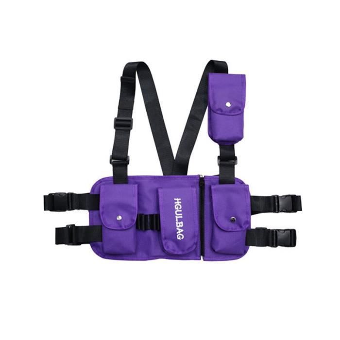 Gilet de course réfléchissant avec poche avant pour téléphone