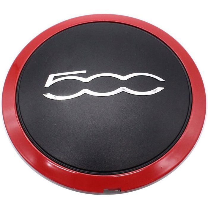 4 Cache-moyeus Pour Fiat 500X (2016-2022) - Enjoliveurs Roue Logo ABS