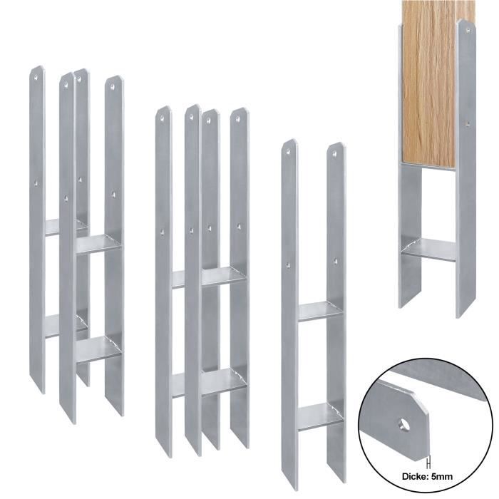 Pied De Poteau 150x150 Lot De Supports De Poteau Réglables