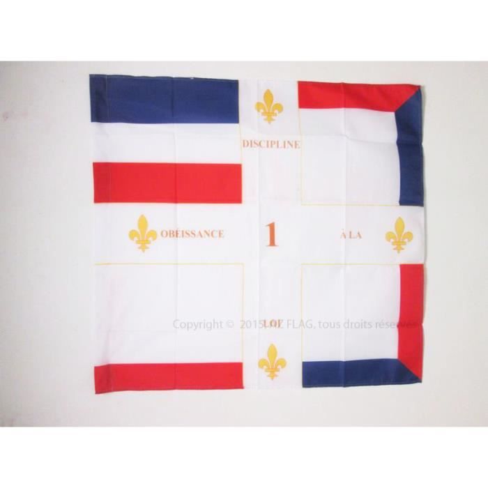AZ FLAG Drapeau de Table Ordonnance du régiment de Picardie 1558-1780 15x15cm Petit Drapeaux DE Bureau Infanterie du Royaume de France 15 x 15 cm 