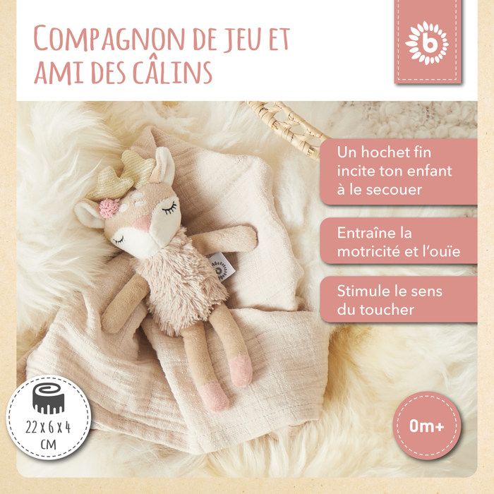 Hochet Suspendu Pour Bébé – Animaux En Peluche Avec Cloche – Jouet D’éveil Pour Poussette Et Lit (0-12 Mois)