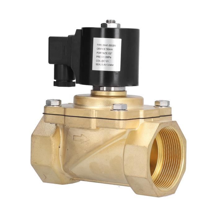 Électrovanne en laiton 1/2' NC Cikonielf - Vanne d'entrée d'eau