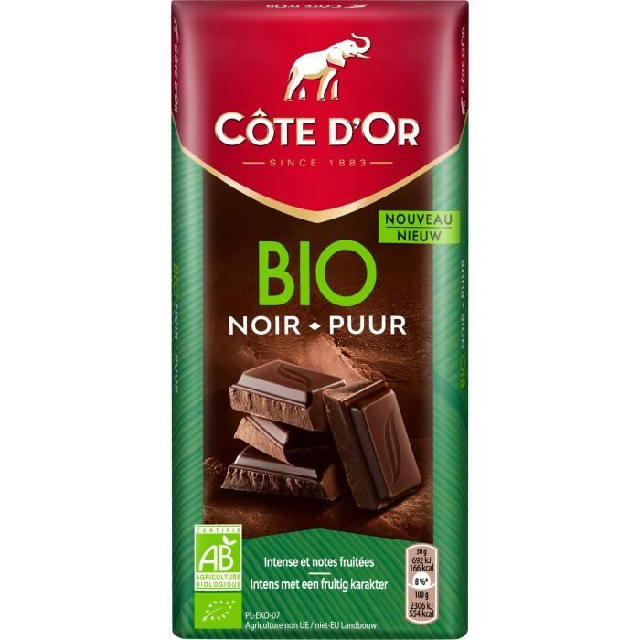 Côte d'Or Orginal Bio tablette de chocolat noir 150g - Cdiscount Au  quotidien