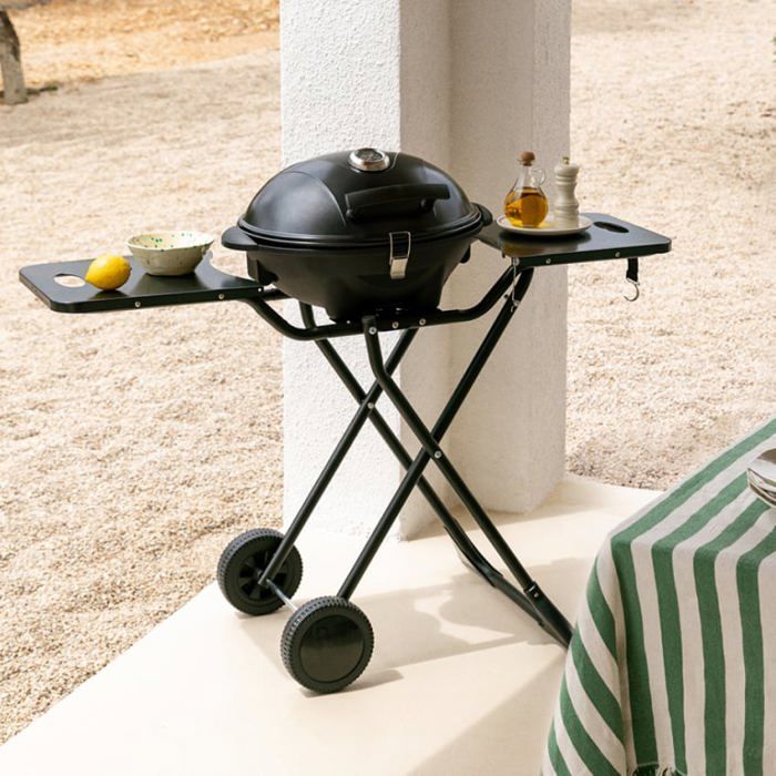 BBQ SURFACE 2 IN 1 - Barbecue électrique pliant avec partie principale amovible