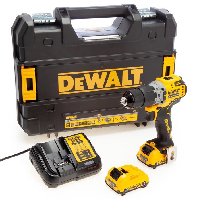DeWALT VisseusePerceuse à percussion 12V / 2Ah DCD706D2 QW - vue 2