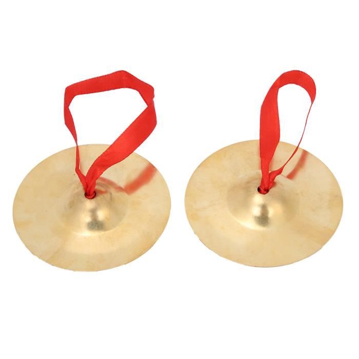 Dilwe Instrument de musique pour enfant adulte Cymbales à doigts en laiton  exquis 2 pièces avec instrument de percussion au son - Cdiscount Instruments  de musique