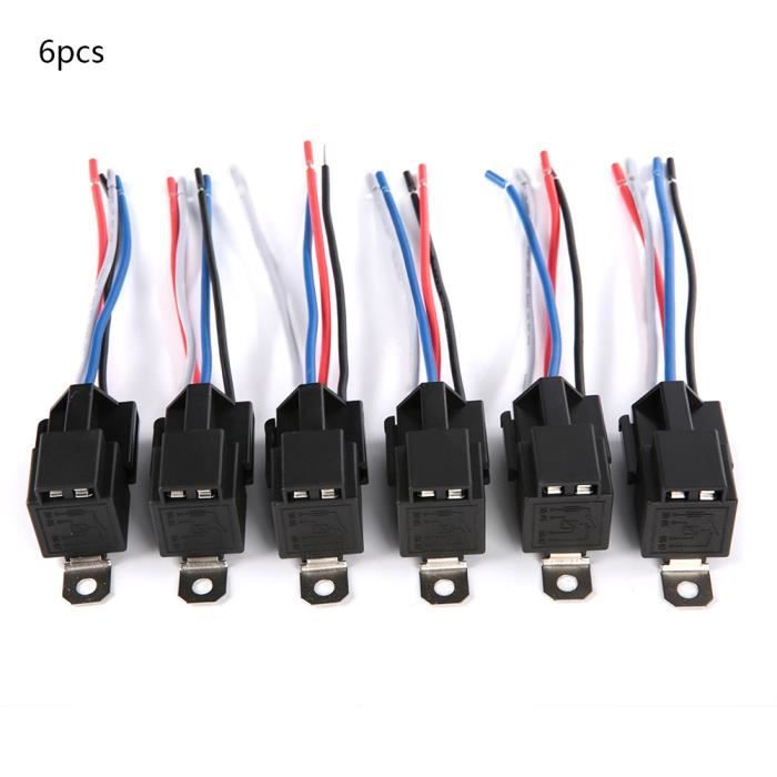 Relais De Fusible 12V 30A Avec Câbles - Lot De 2 | Compatible Auto & Bateau