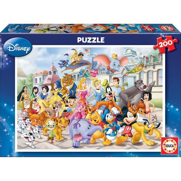 Puzzle 200 pièces EDUCA - Winnie lOurson - Dessins animés et BD
