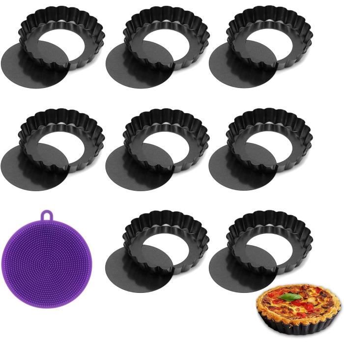 Moule Acier Carbone 10 15 20 Cm Kichvoe Lot De 3 Moules à Pain Antiadhésifs Pour Un Chauffage Moules Gâteaux Ronds Antiadhésifs