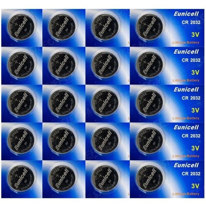 Eunicell Lot de 20 piles plates CR2032 au lithium - Cdiscount Jeux - Jouets