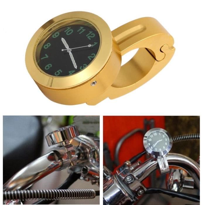 Fdit horloge de montage de moto Moto universel guidon montage horloge